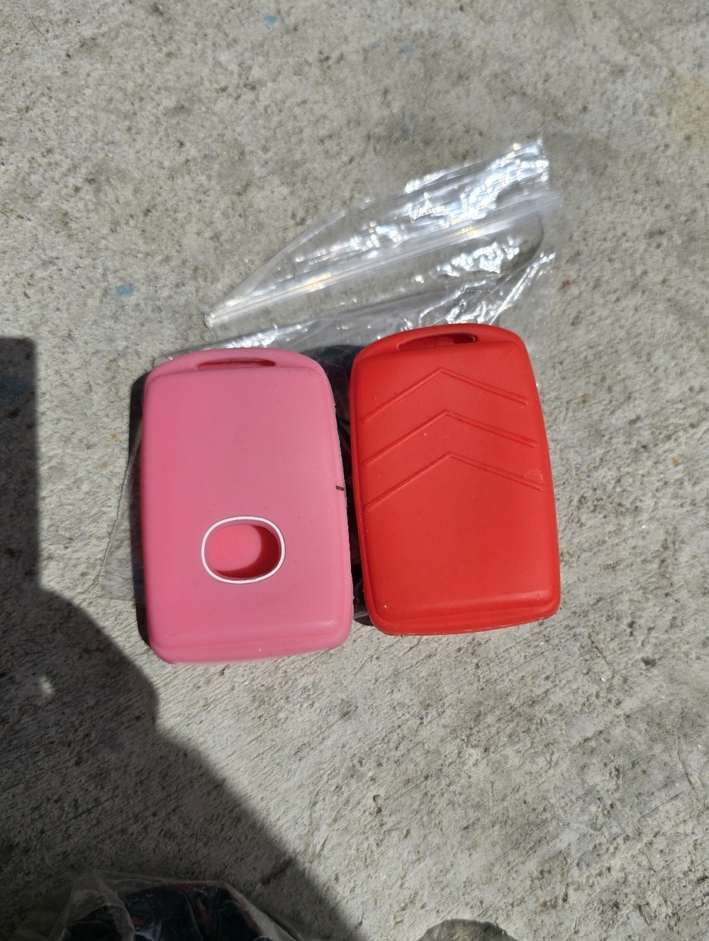 2024 Mazda CX50 Silicone Key Fob Covers - Pink & Red